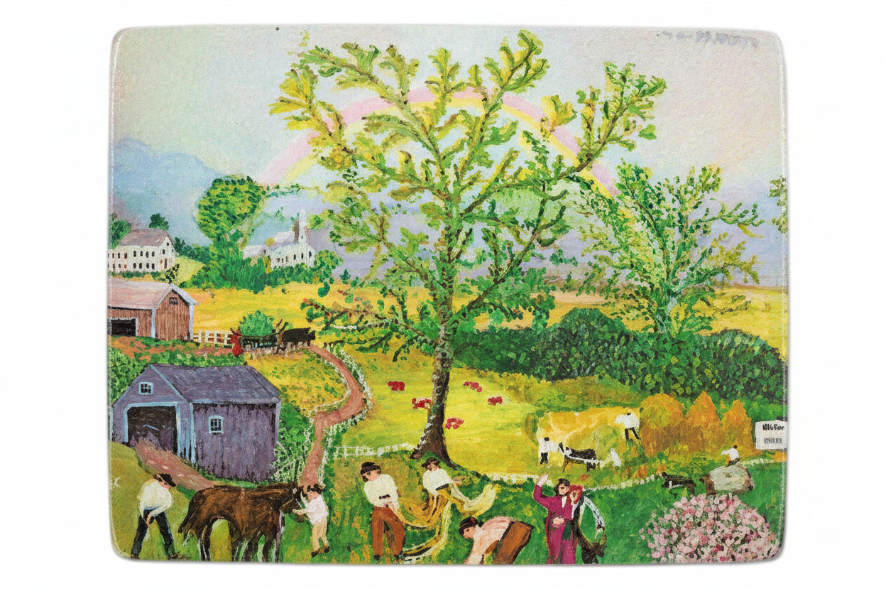Grandma Moses The Pond 複製画 額装品 Grandma moses painting