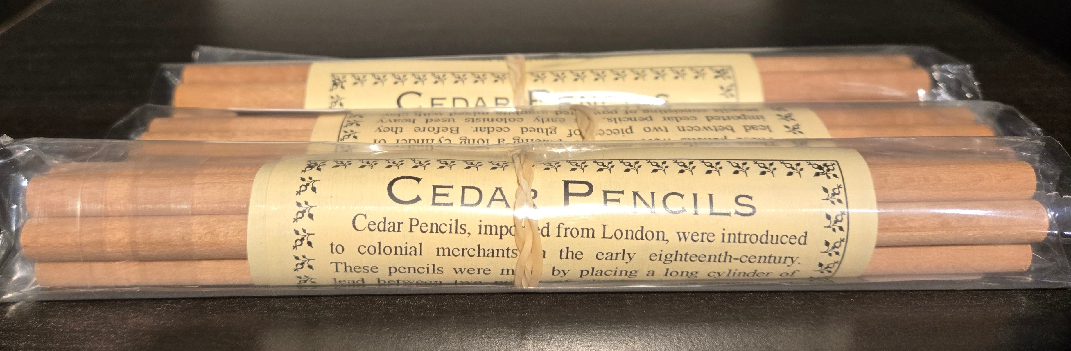 Colonial Cedar Pencil' (5/Set) – Bennington Museum STORE