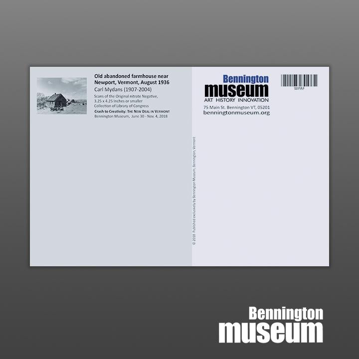 Exhibit Related: WPA, 'Old Abandoned Farmhouse Near Newport Vermont'