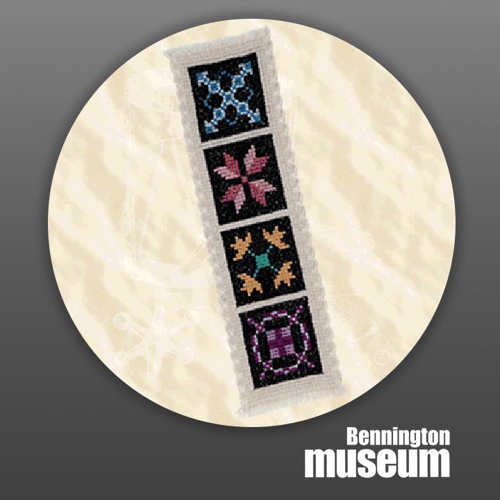 Historic Folk Toys: Craft, 'Amish Quilt Pattern Bookmark'