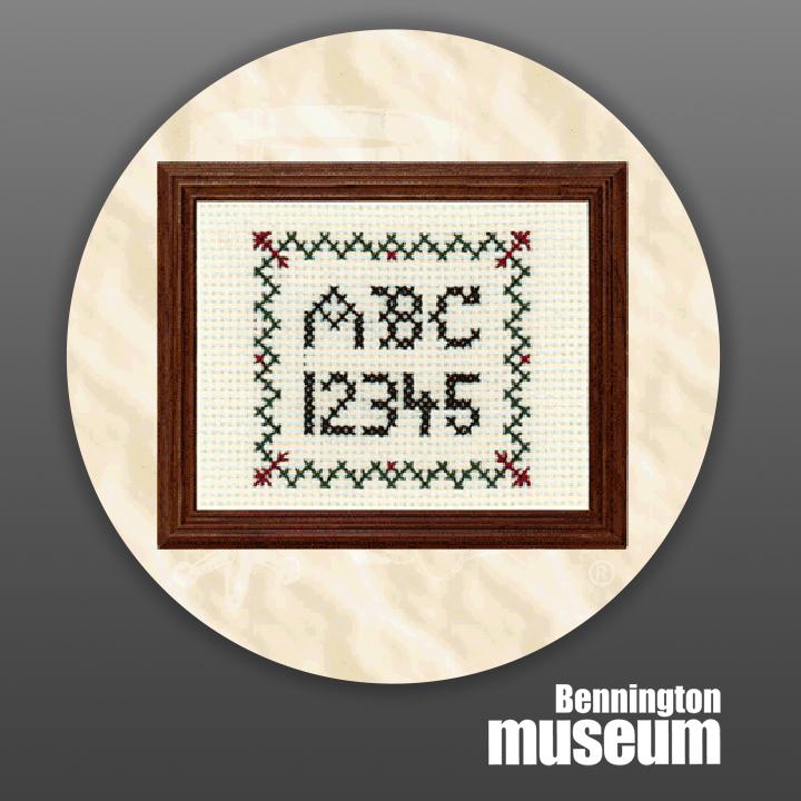 Historic Folk Toys: Craft, 'Mini Cross Stitch Sampler'