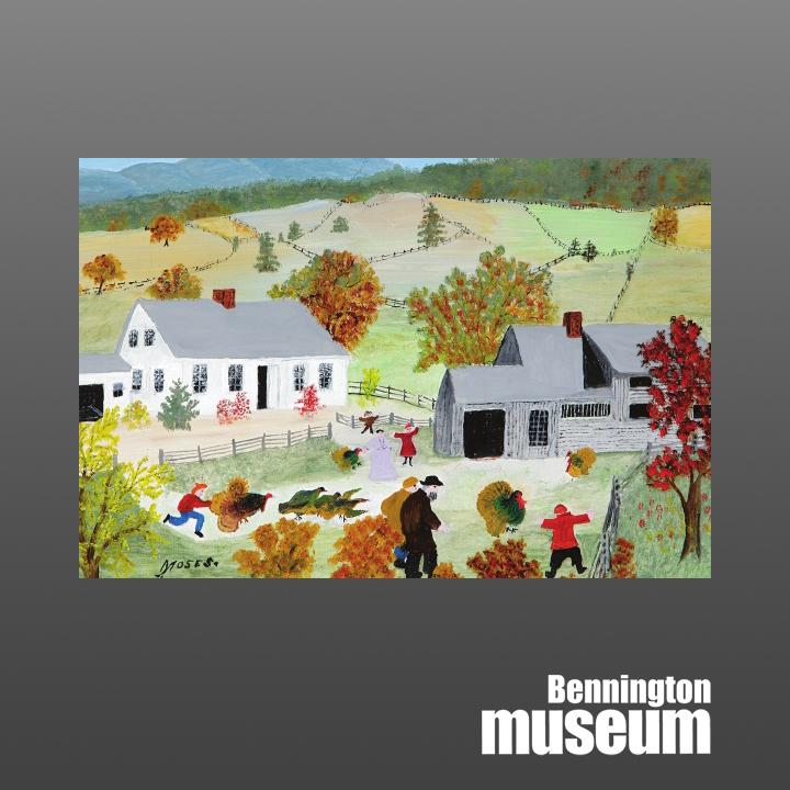 Grandma Moses: Postcard, 'Catchin the Turkey'