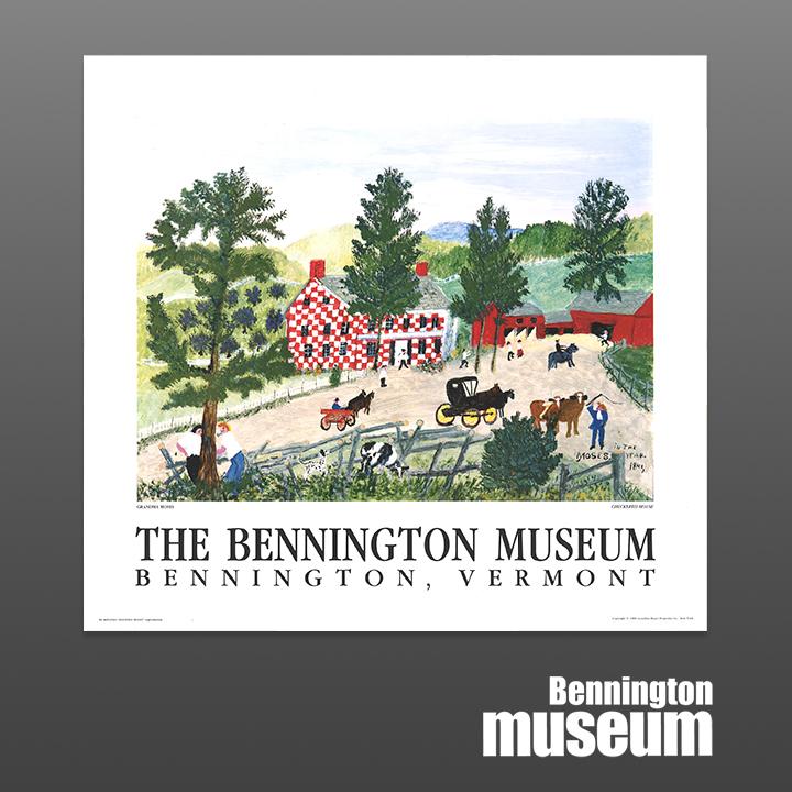 Grandma Moses: Unframed Print, 'Checkered House'