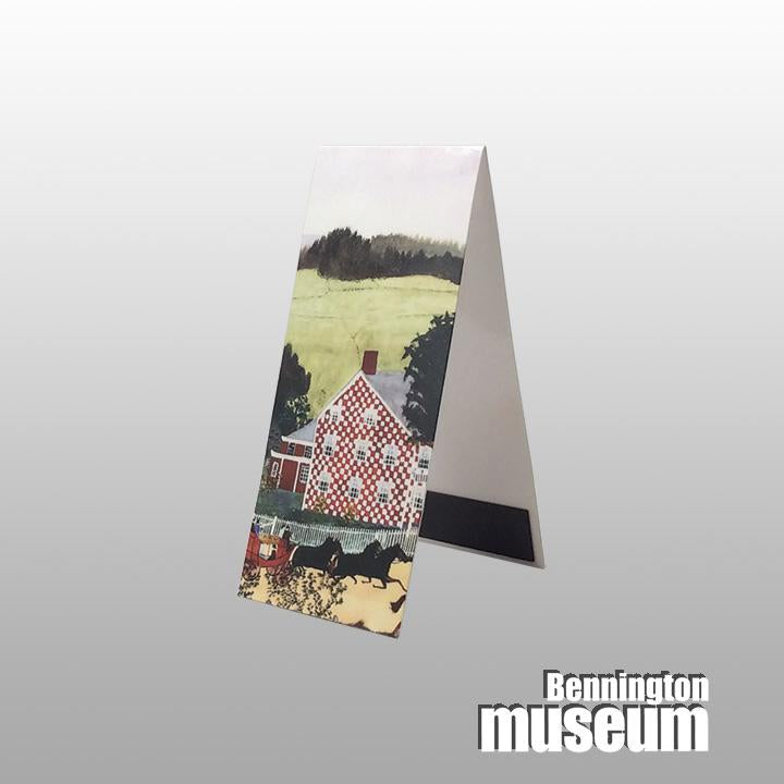Grandma Moses: Magnetic Bookmark, 'Checkered House'