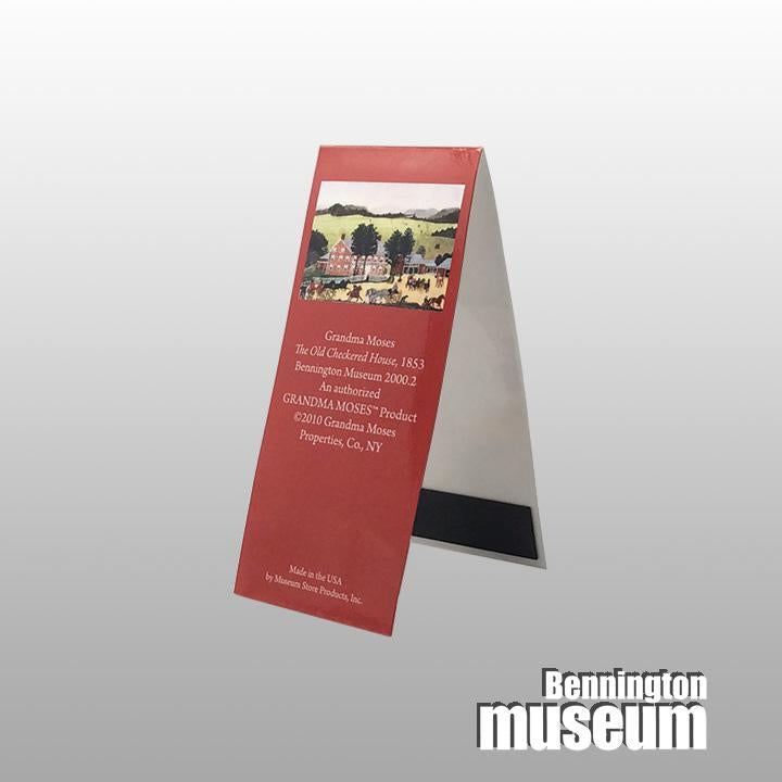 Grandma Moses: Magnetic Bookmark, 'Checkered House'