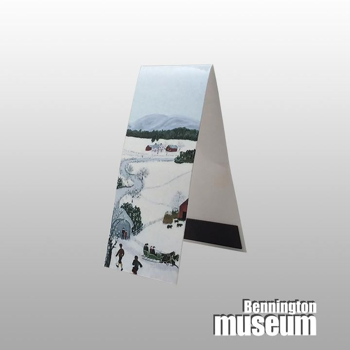 Grandma Moses: Magnetic Bookmark, 'Over the River'