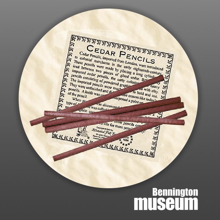 Historic Folk Toys: Desk, 'Colonial Cedar Pencil (5/Set)'