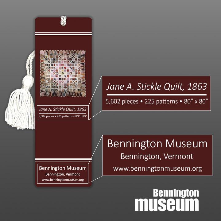 Jane Stickle: Bookmark with Tassel, 'Burgundy or White'