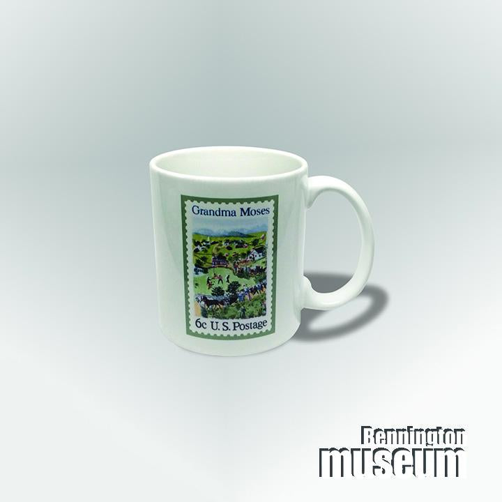 Grandma Moses: Mug, 'Stamp/Life is ...'
