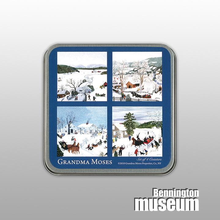 Grandma Moses: Coaster, 'Winter (4/Set)'