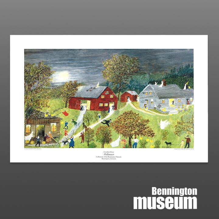 Grandma Moses: Unframed Print, 'Halloween'