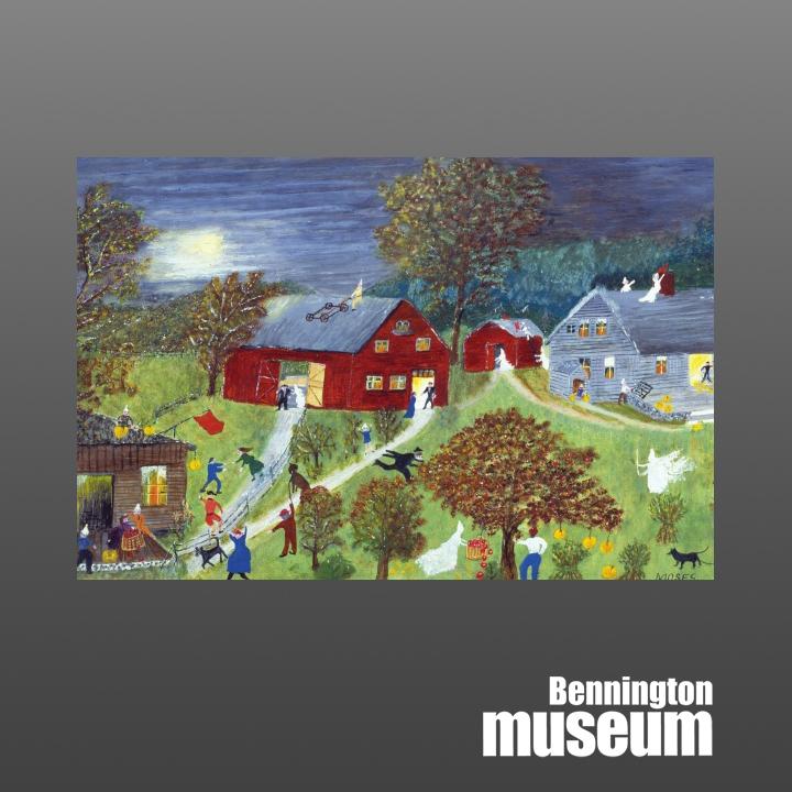 Grandma Moses: Postcard, 'Halloween'