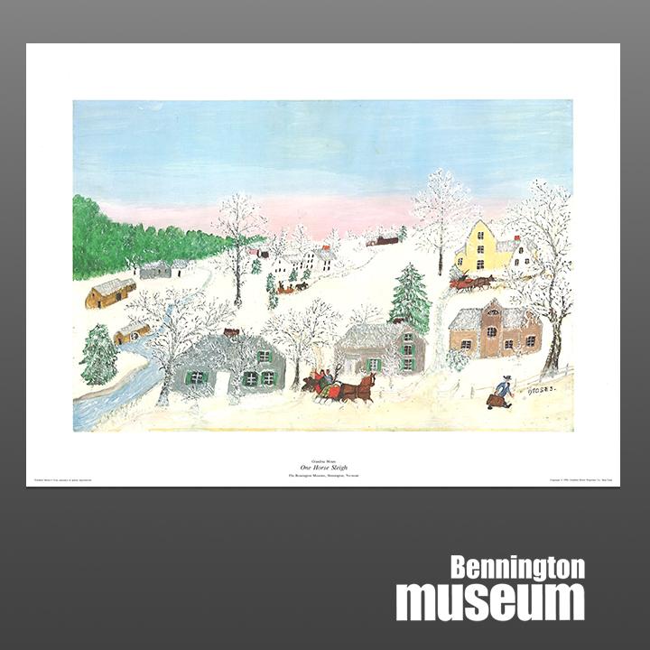Grandma Moses: Unframed Print, 'One Horse Sleigh'
