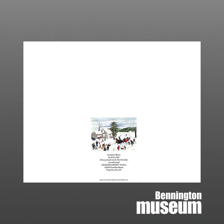 Grandma Moses: Matted Print, 'Joy Ride'