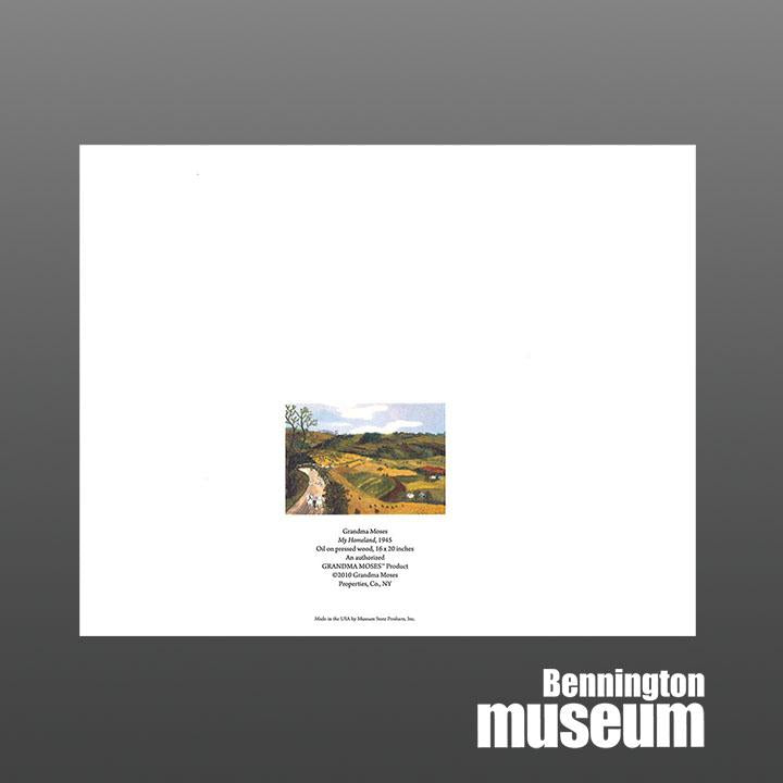 Grandma Moses: Matted Print, 'My Homeland'