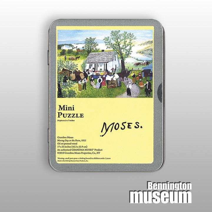Grandma Moses: Puzzle (Tin), 'Moving Day on the Farm'