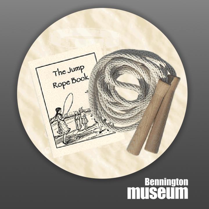 Historic Folk Toys: Game, 'Jump Rope Set with Book'