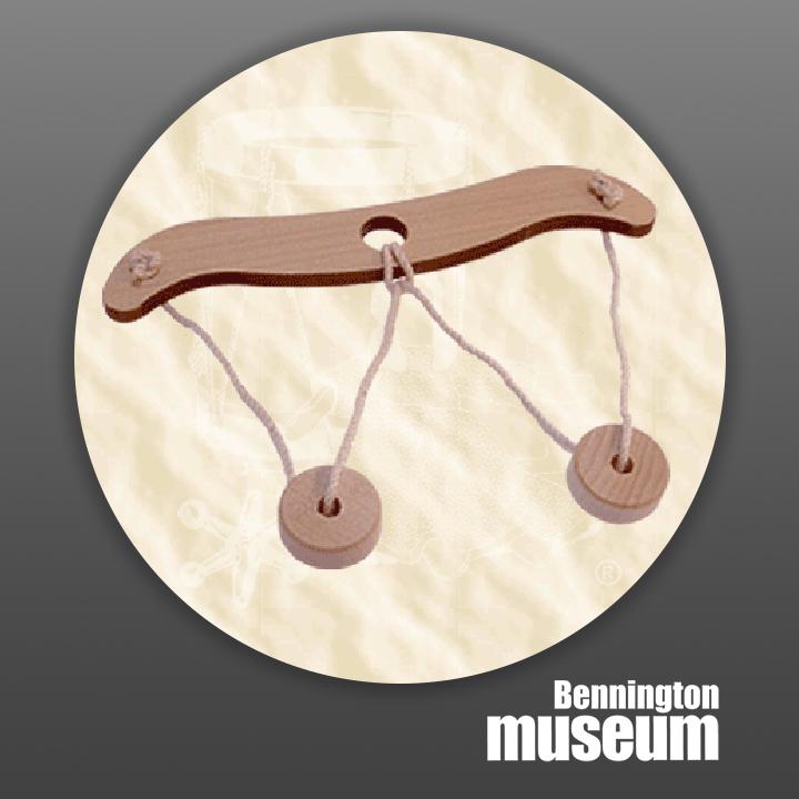 Historic Folk Toys: Game, 'Ox Yoke Puzzle'