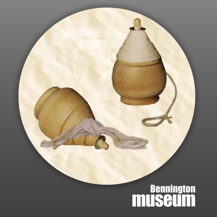 Historic Folk Toys: Game, 'Hardwood Top (Natural)'