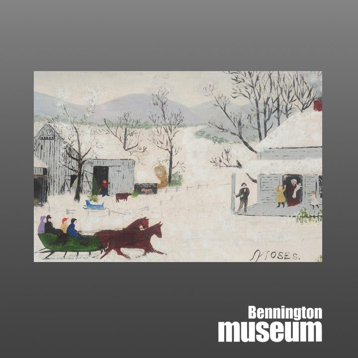 Grandma Moses: Postcard, 'Thanks Given Day'