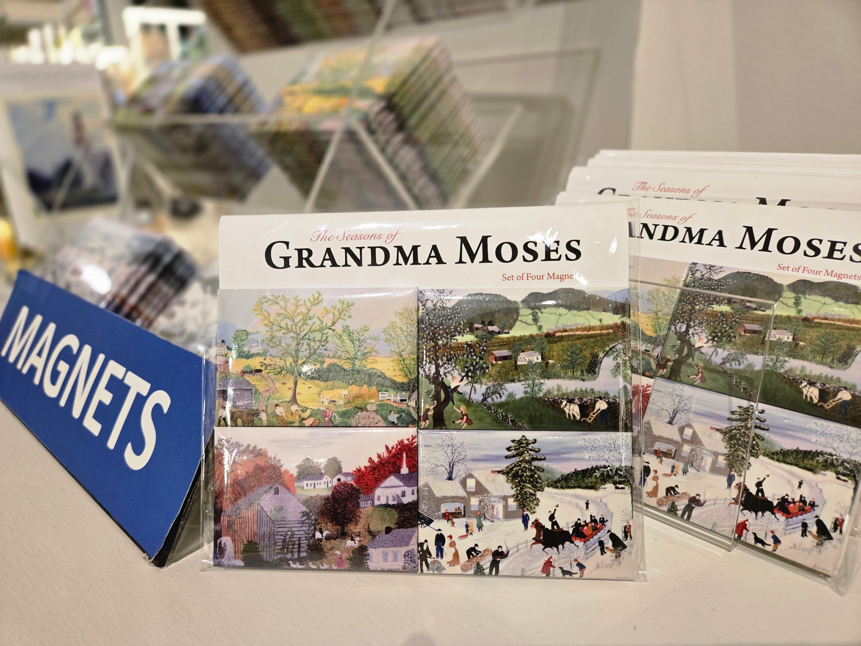 Grandma Moses: Magnet, 'Seasons (4/Set)'