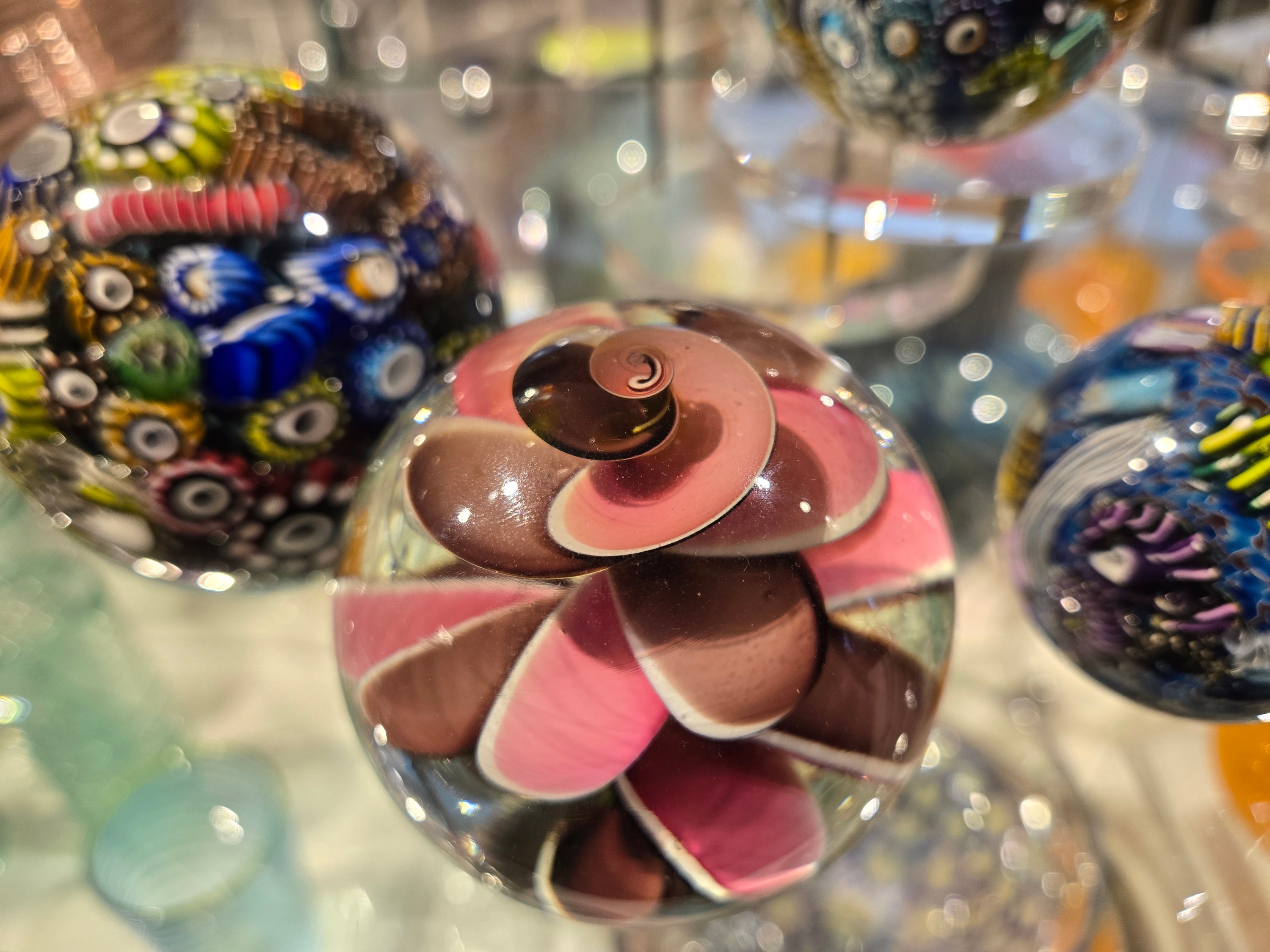 Michael Egan: Glass Flower Paperweight (large)