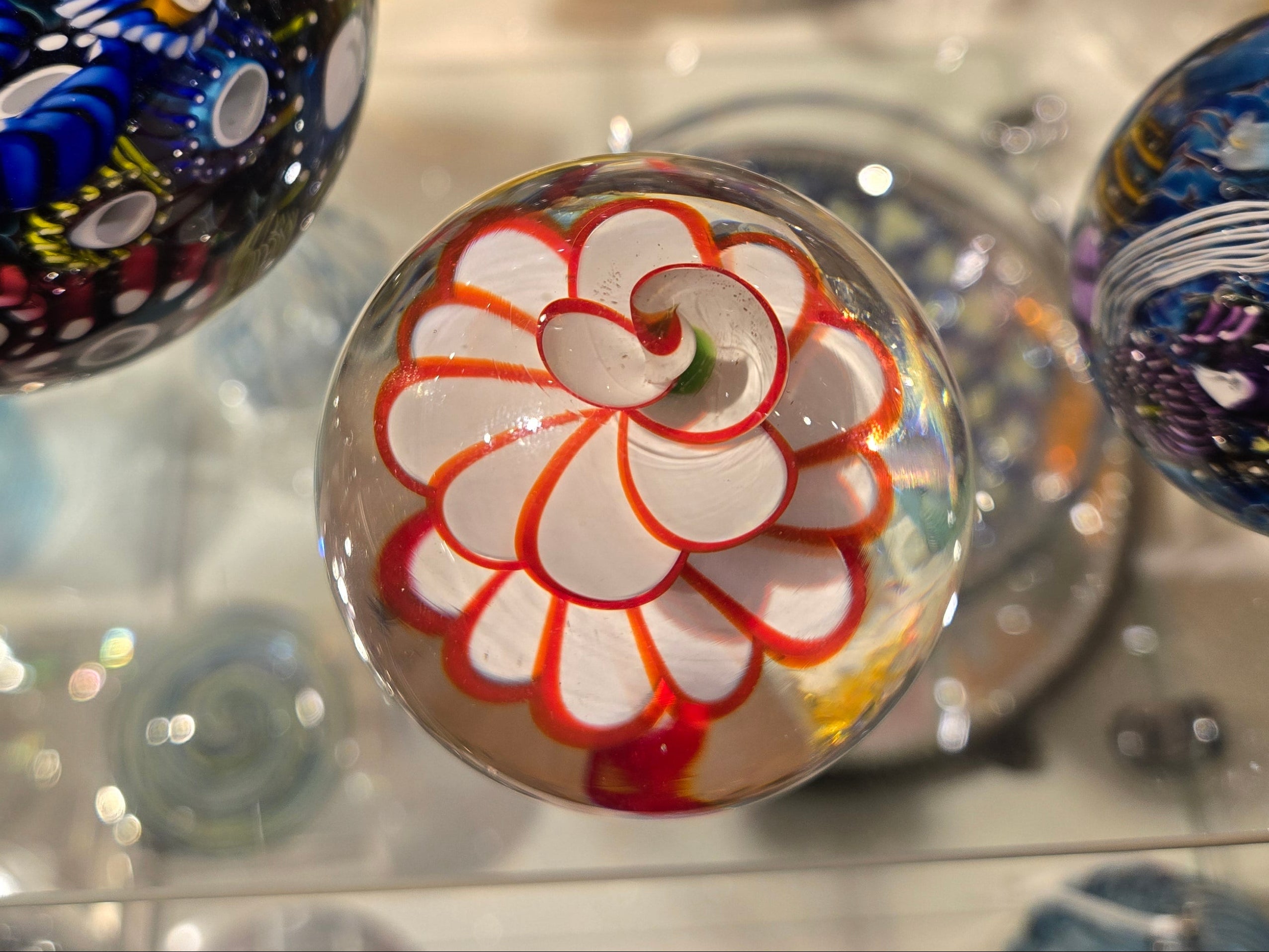 Michael Egan - Glass Flower Paperweight (small)