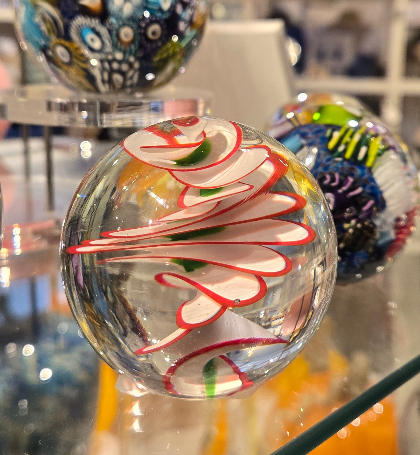 Michael Egan - Glass Flower Paperweight (small)