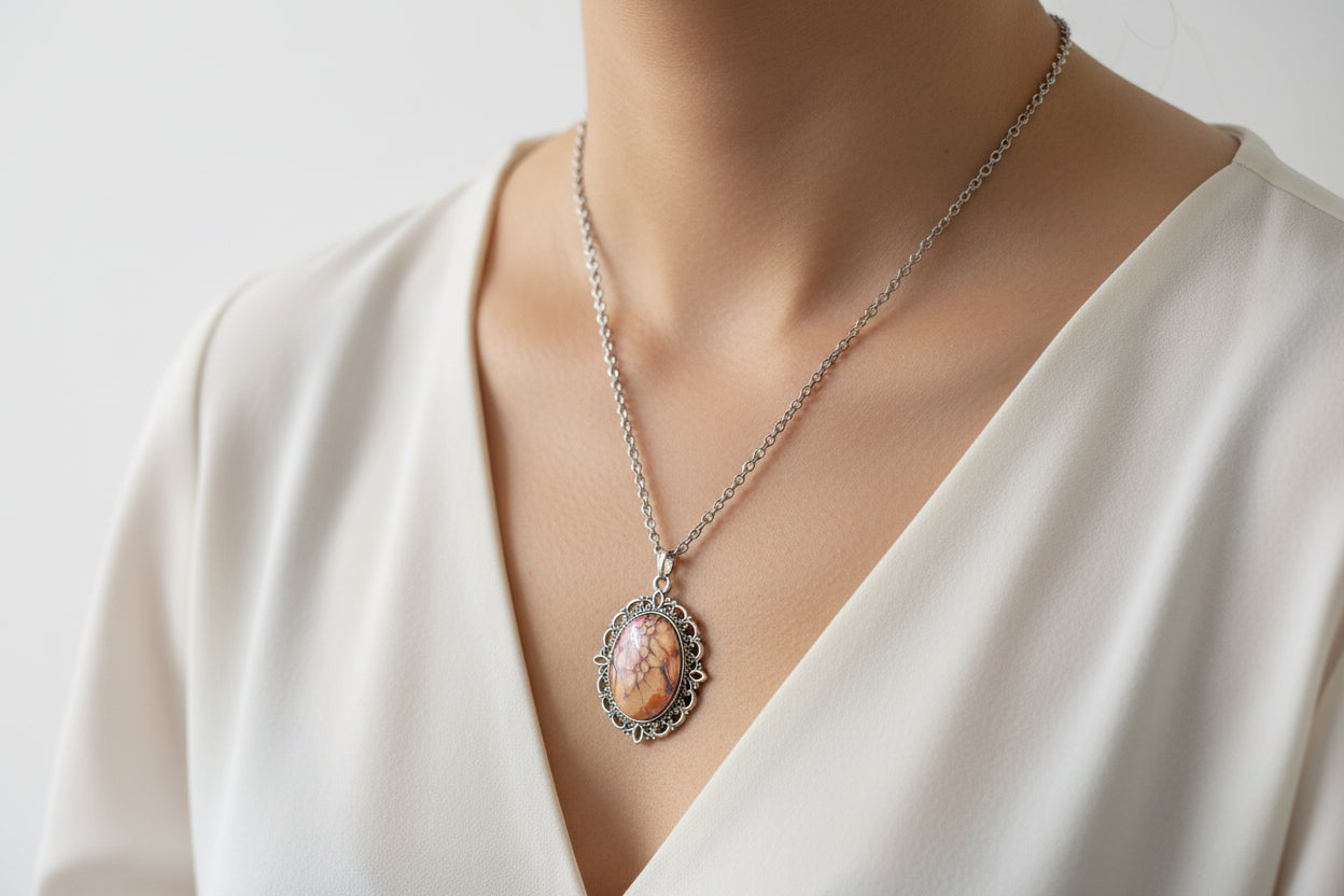 Deb Higgins - Filigree necklace