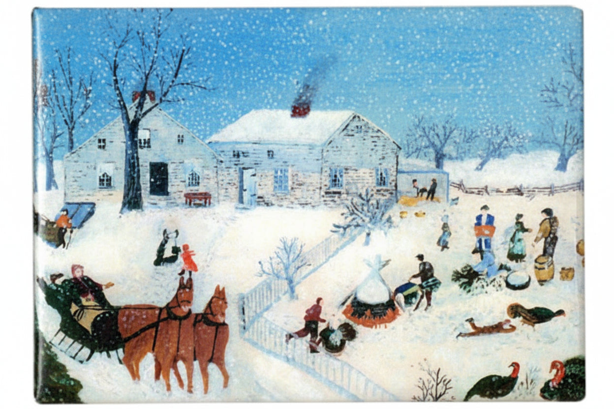 Grandma Moses: Magnet, 'Catching the Turkey'