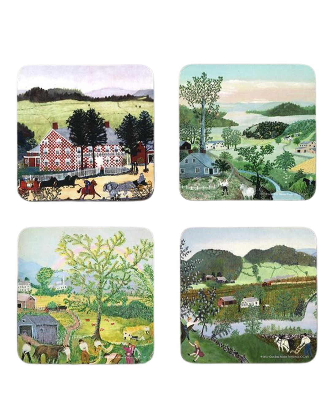 Grandma Moses: Coaster, 'Summer (4/Set)'