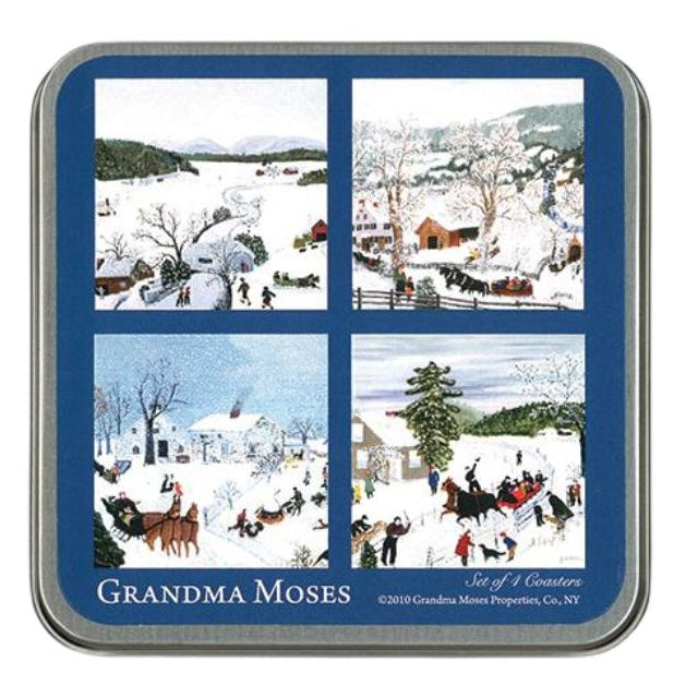 Grandma Moses: Coaster, 'Winter (4/Set)'