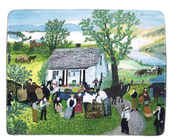 Grandma Moses: Magnet, 'Moving Day on the Farm'