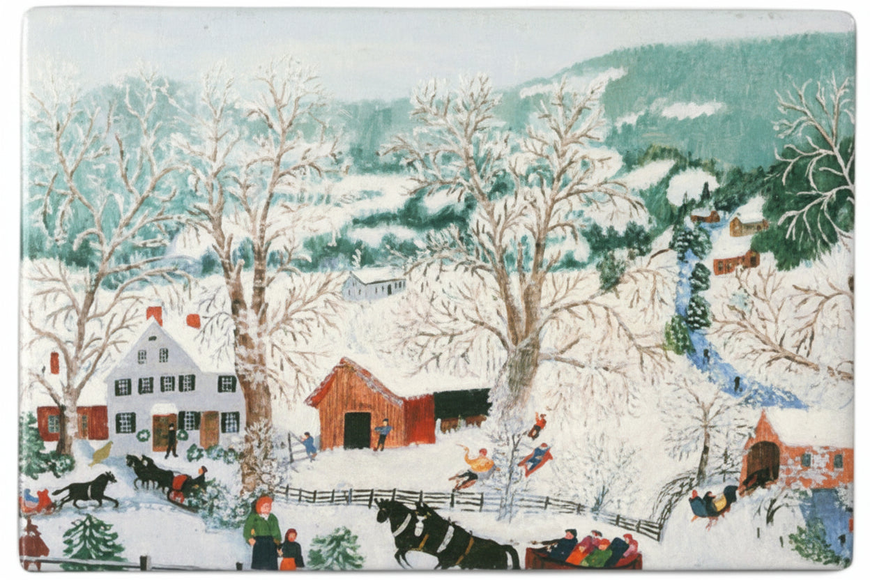 Grandma Moses: Magnet, 'Sleigh Ride'