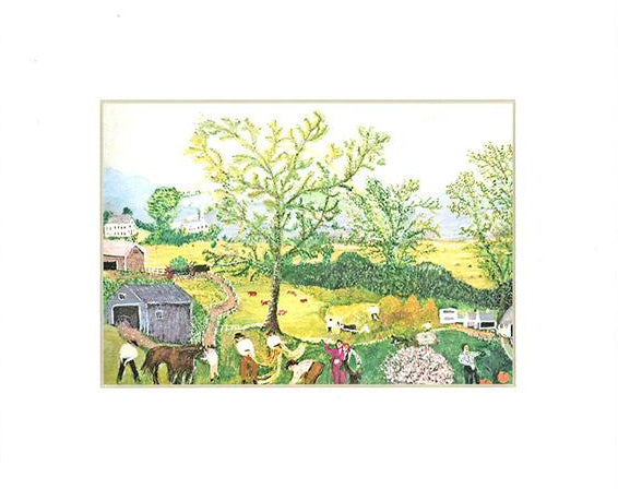 Grandma Moses The Pond 複製画 額装品 Grandma Moses The Pond 複製画