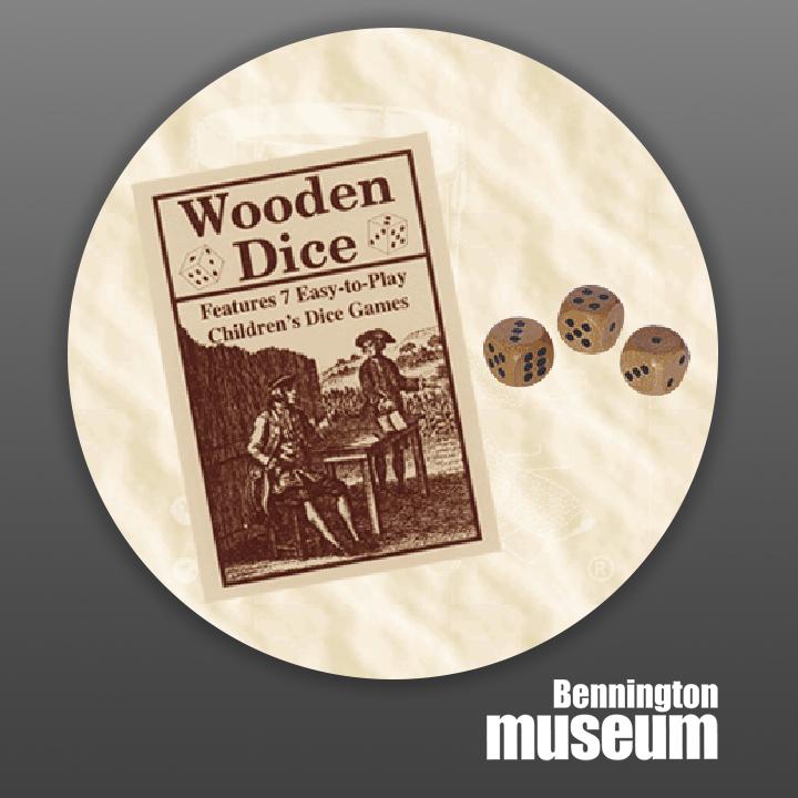 Historic Folk Toys: Game, 'Wooden Dice'