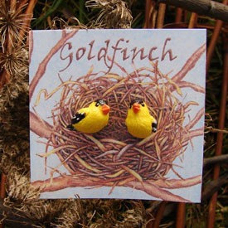 WrenHouse: Earrings, "Goldfinch"
